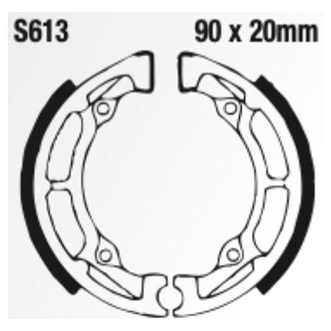 EBC Brakes Grooved Brake Shoe Set – G Series Fitments
