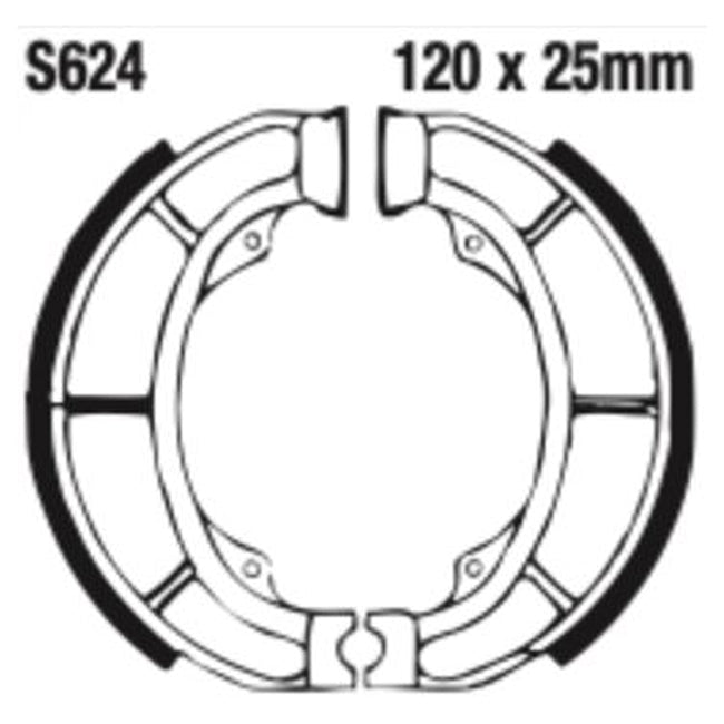 EBC Brakes Grooved Brake Shoe Set – S & Y Series Fitments