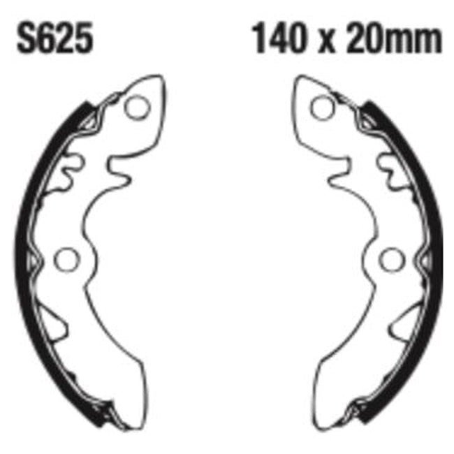 EBC Brakes Motorcycle Brake Shoe Set – Durable & High-Performance