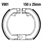 EBC Brakes Motorcycle Brake Shoe Set – Durable & High-Performance