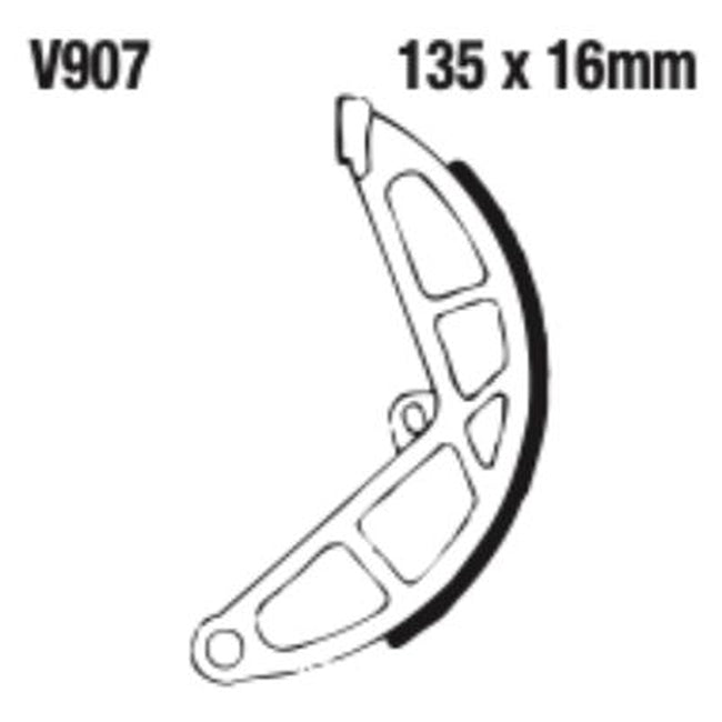 EBC Brakes Motorcycle Brake Shoe Set – Durable & High-Performance