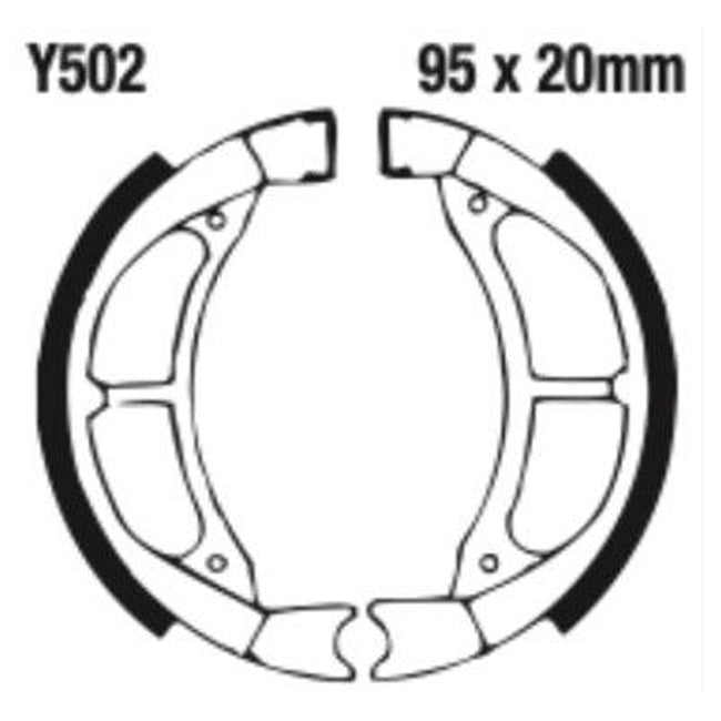 EBC Brakes Grooved Brake Shoe Set – S & Y Series Fitments