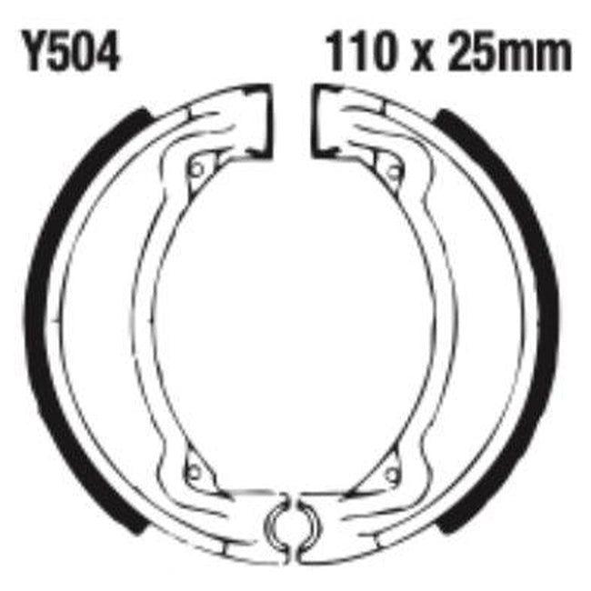 EBC Brakes Motorcycle Brake Shoe Set – Durable & High-Performance