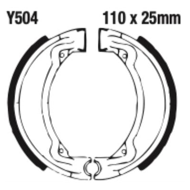 EBC Brakes Grooved Brake Shoe Set – S & Y Series Fitments