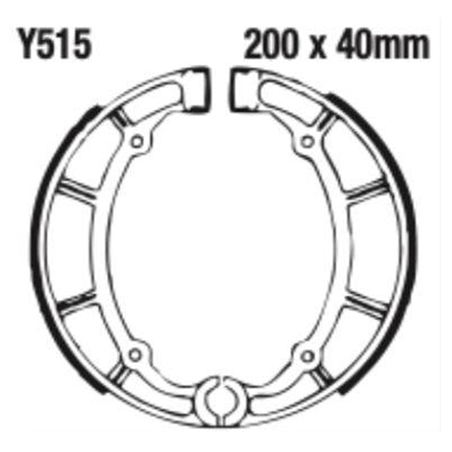 EBC Brakes Motorcycle Brake Shoe Set – Durable & High-Performance
