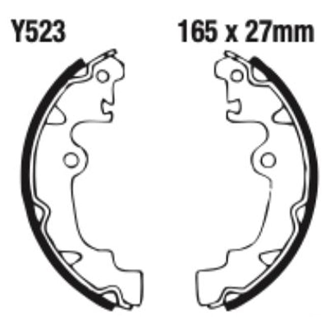 EBC Brakes Motorcycle Brake Shoe Set – Durable & High-Performance