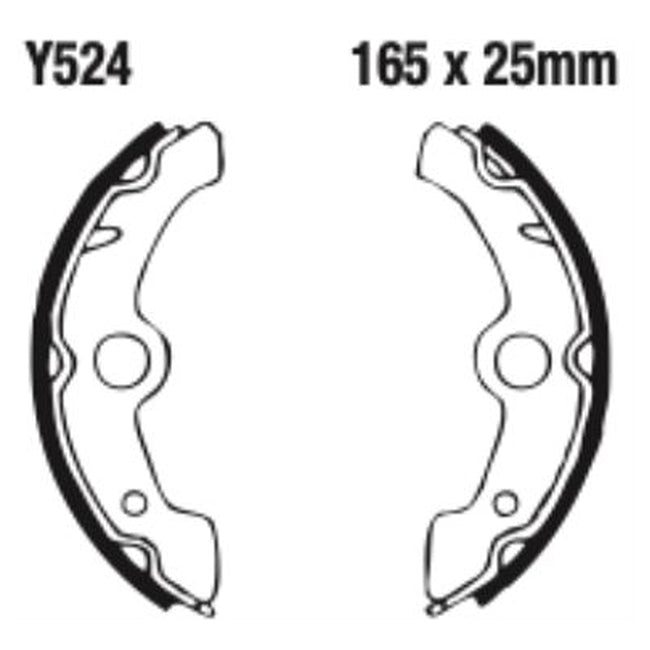 EBC Brakes Motorcycle Brake Shoe Set – Durable & High-Performance