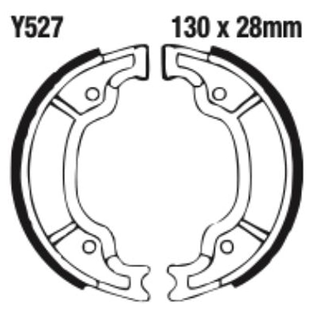 EBC Brakes Grooved Brake Shoe Set – S & Y Series Fitments