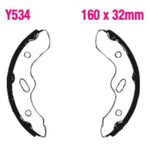 EBC Brakes Grooved Brake Shoe Set – S & Y Series Fitments