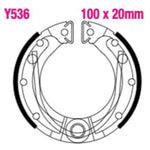 EBC Brakes Motorcycle Brake Shoe Set – Durable & High-Performance