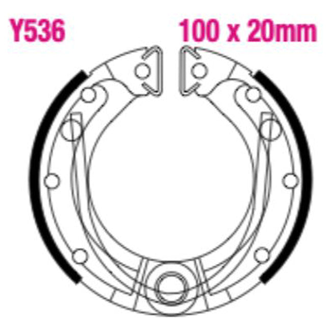 EBC Brakes Motorcycle Brake Shoe Set – Durable & High-Performance
