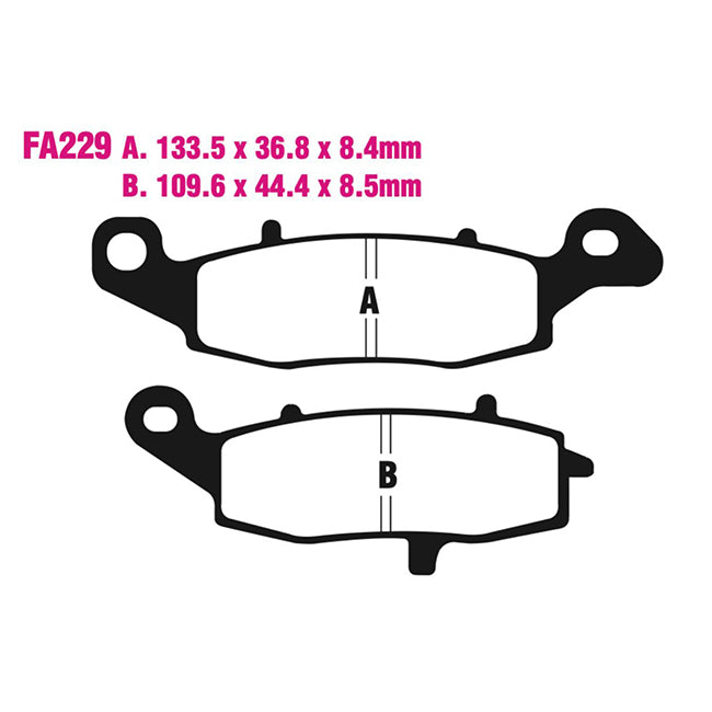 EBC Brakes Extreme Pro Double-H Sintered Disc Pad Set