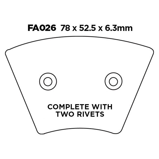 EBC Brakes Disc Pad Set – FA Series, FA Vee & FA R High-Performance Brake Pads