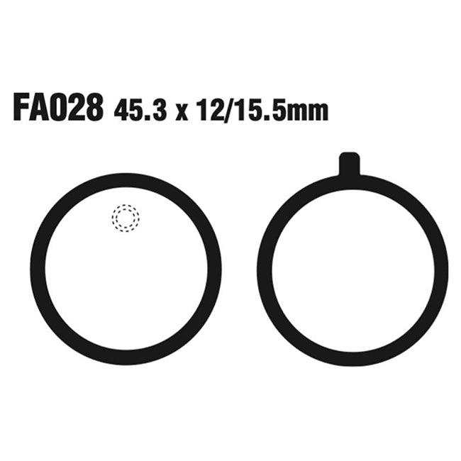 EBC Brakes Disc Pad Set – FA Series, FA Vee & FA R High-Performance Brake Pads