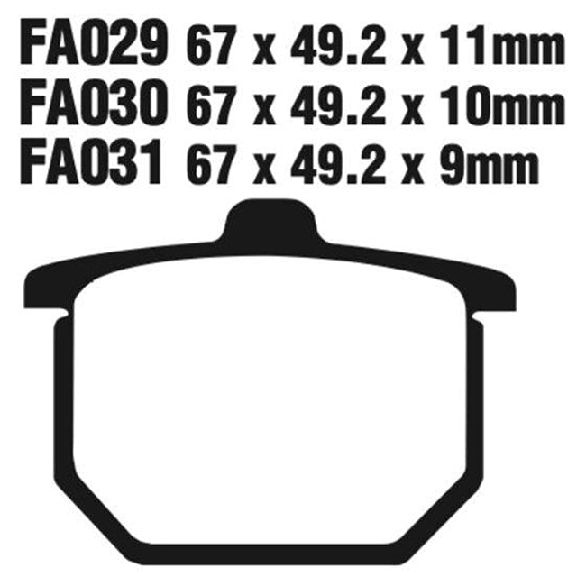 EBC Brakes Disc Pad Set – FA Series, FA Vee & FA R High-Performance Brake Pads