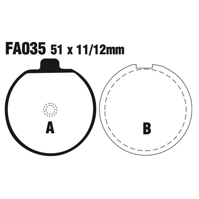 EBC Brakes Disc Pad Set – FA Series, FA Vee & FA R High-Performance Brake Pads