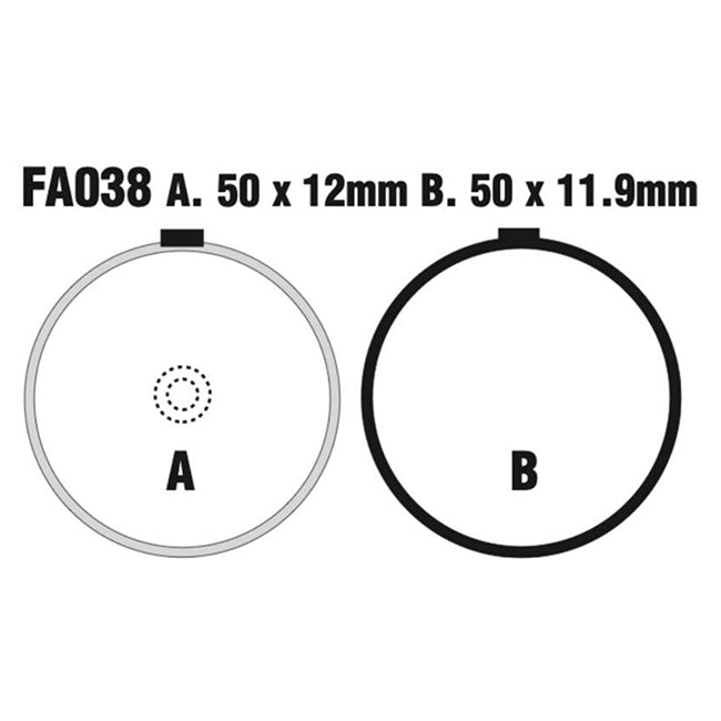 EBC Brakes Disc Pad Set – FA Series, FA Vee & FA R High-Performance Brake Pads