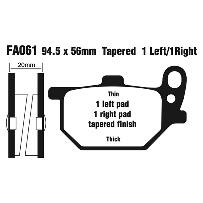 EBC Brakes Disc Pad Set – FA Series, FA Vee & FA R High-Performance Brake Pads
