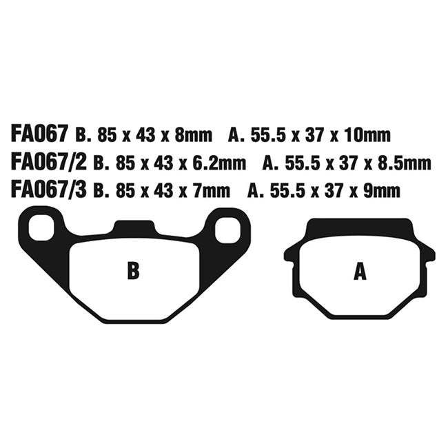 EBC Brakes Disc Pad Set – FA Series, FA Vee & FA R High-Performance Brake Pads