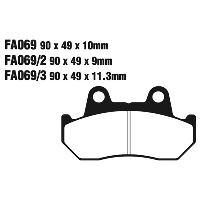 EBC Brakes Disc Pad Set – FA Series, FA Vee & FA R High-Performance Brake Pads