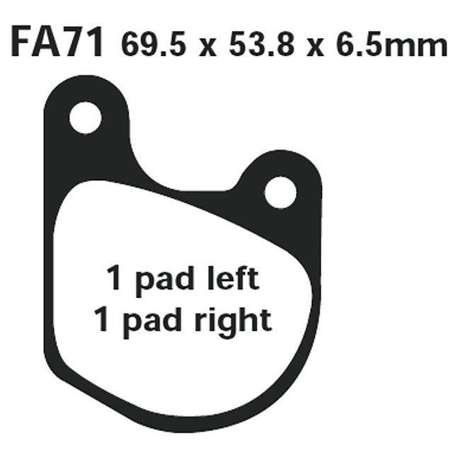 EBC Brakes Disc Pad Set – FA Series, FA Vee & FA R High-Performance Brake Pads