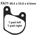 EBC Brakes Disc Pad Set – FA Series, FA Vee & FA R High-Performance Brake Pads