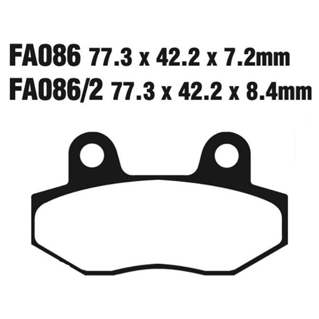 EBC Brakes Disc Pad Set – FA Series, FA Vee & FA R High-Performance Brake Pads