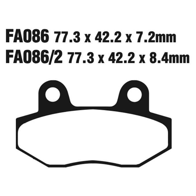 EBC Brakes Disc Pad Set – FA Series, FA Vee & FA R High-Performance Brake Pads