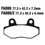 EBC Brakes Disc Pad Set - Double-H Sintered - Complete FA Series