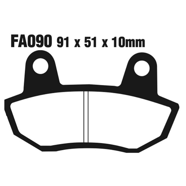 EBC Brakes Disc Pad Set - Double-H Sintered - Complete FA Series