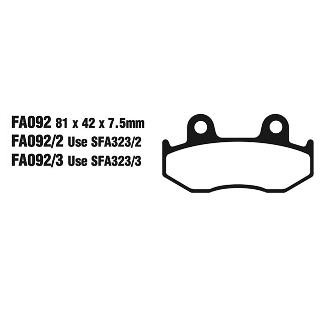 EBC Brakes Disc Pad Set - Carbon TT - Complete FA Series
