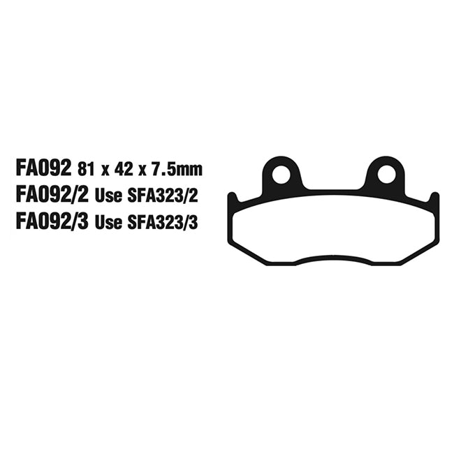 EBC Brakes Disc Pad Set – FA Series, FA Vee & FA R High-Performance Brake Pads