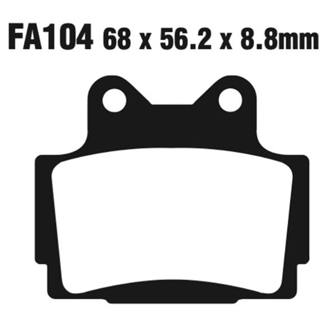 EBC Brakes Disc Pad Set - Double-H Sintered - Complete FA Series