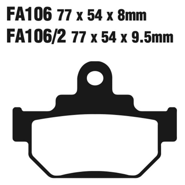 EBC Brakes FA Series Motorcycle Disc Pad Set