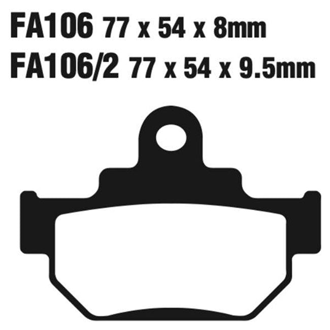 EBC Brakes FA Series Motorcycle Disc Pad Set