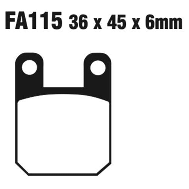 EBC Brakes FA Series Motorcycle Disc Pad Set