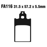 EBC Brakes FA Series Motorcycle Disc Pad Set