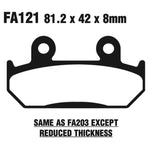 EBC Brakes FA Series Motorcycle Disc Pad Set