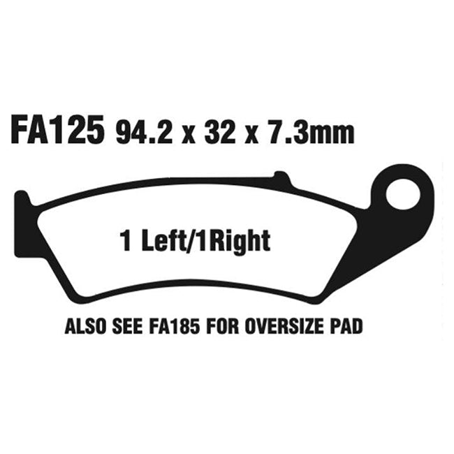 EBC Brakes FA Series Motorcycle Disc Pad Set