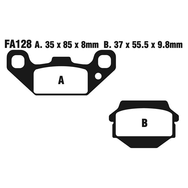 EBC Brakes FA Series Motorcycle Disc Pad Set