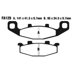EBC Brakes FA Series Motorcycle Disc Pad Set