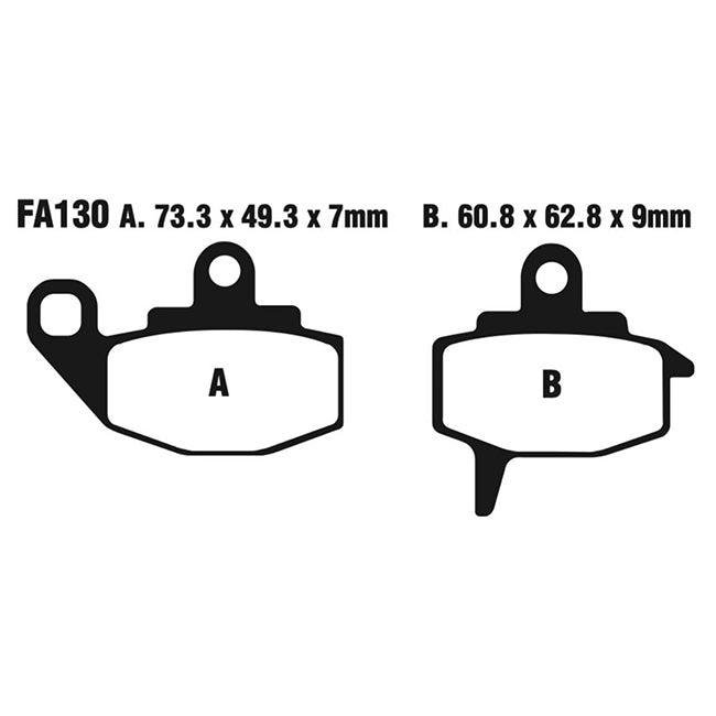 EBC Brakes FA Series Motorcycle Disc Pad Set