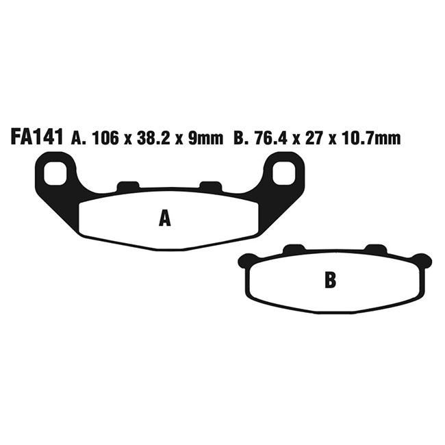 EBC Brakes FA Series Motorcycle Disc Pad Set