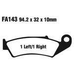 EBC Brakes FA Series Motorcycle Disc Pad Set