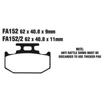 EBC Brakes FA Series Motorcycle Disc Pad Set