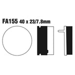 EBC Brakes FA Series Motorcycle Disc Pad Set