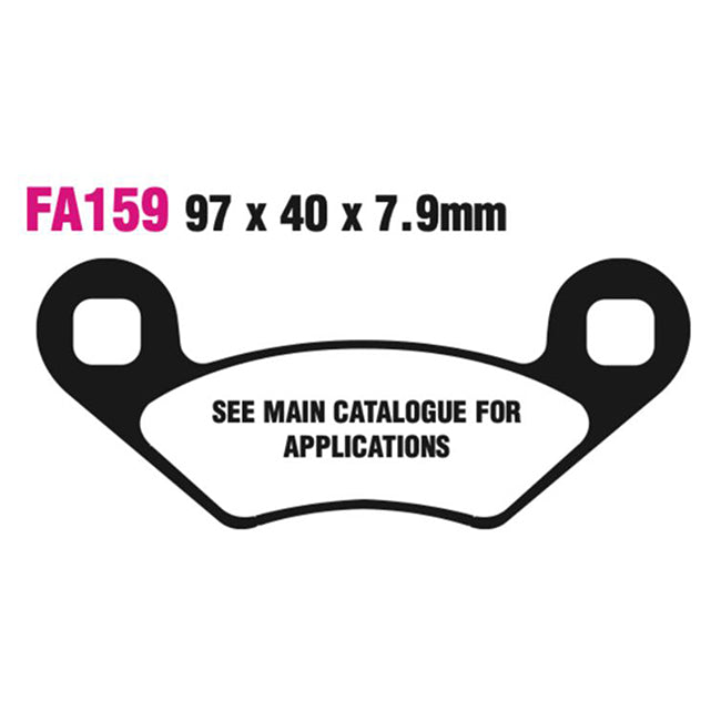 EBC Brakes FA Series Motorcycle Disc Pad Set