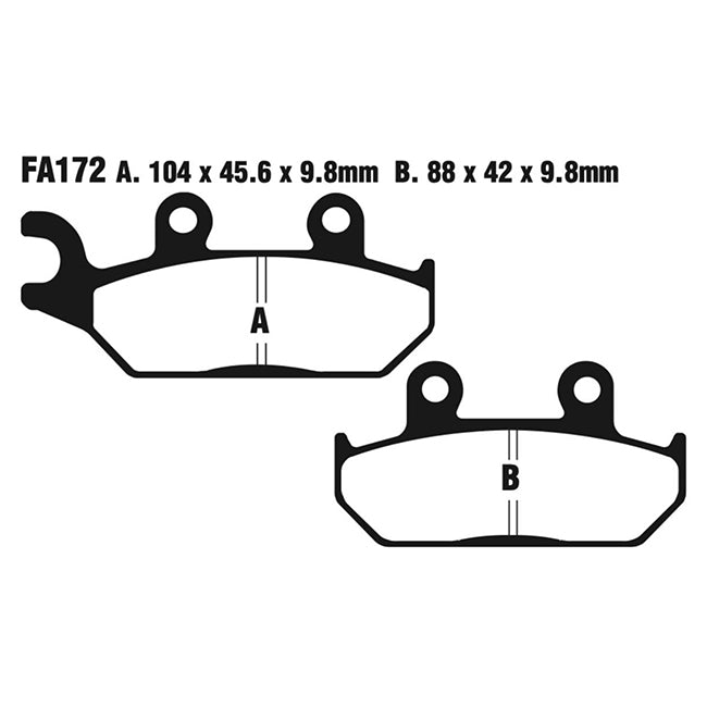 EBC Brakes Disc Pad Set - Carbon TT - Complete FA Series