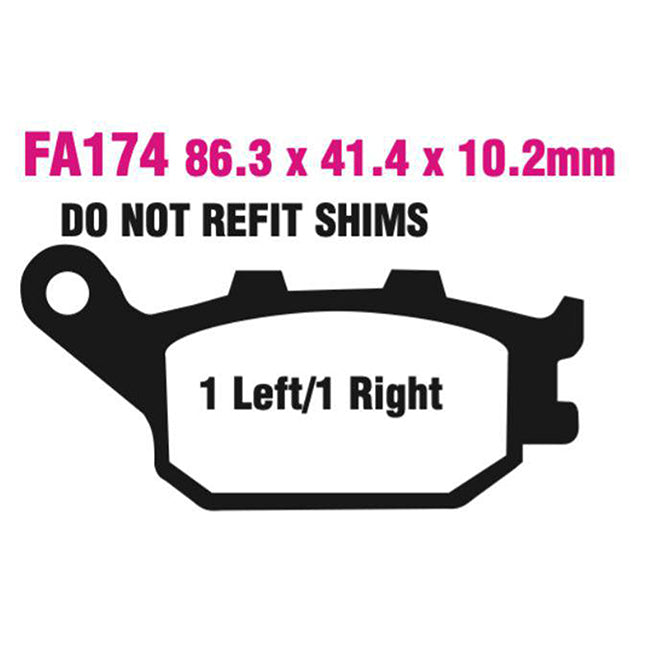 EBC Brakes Disc Pad Set - FA Series & FA Series R - Full Range