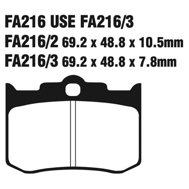 EBC Brakes FA Series Disc Brake Pads – Road, Sport & Performance Options